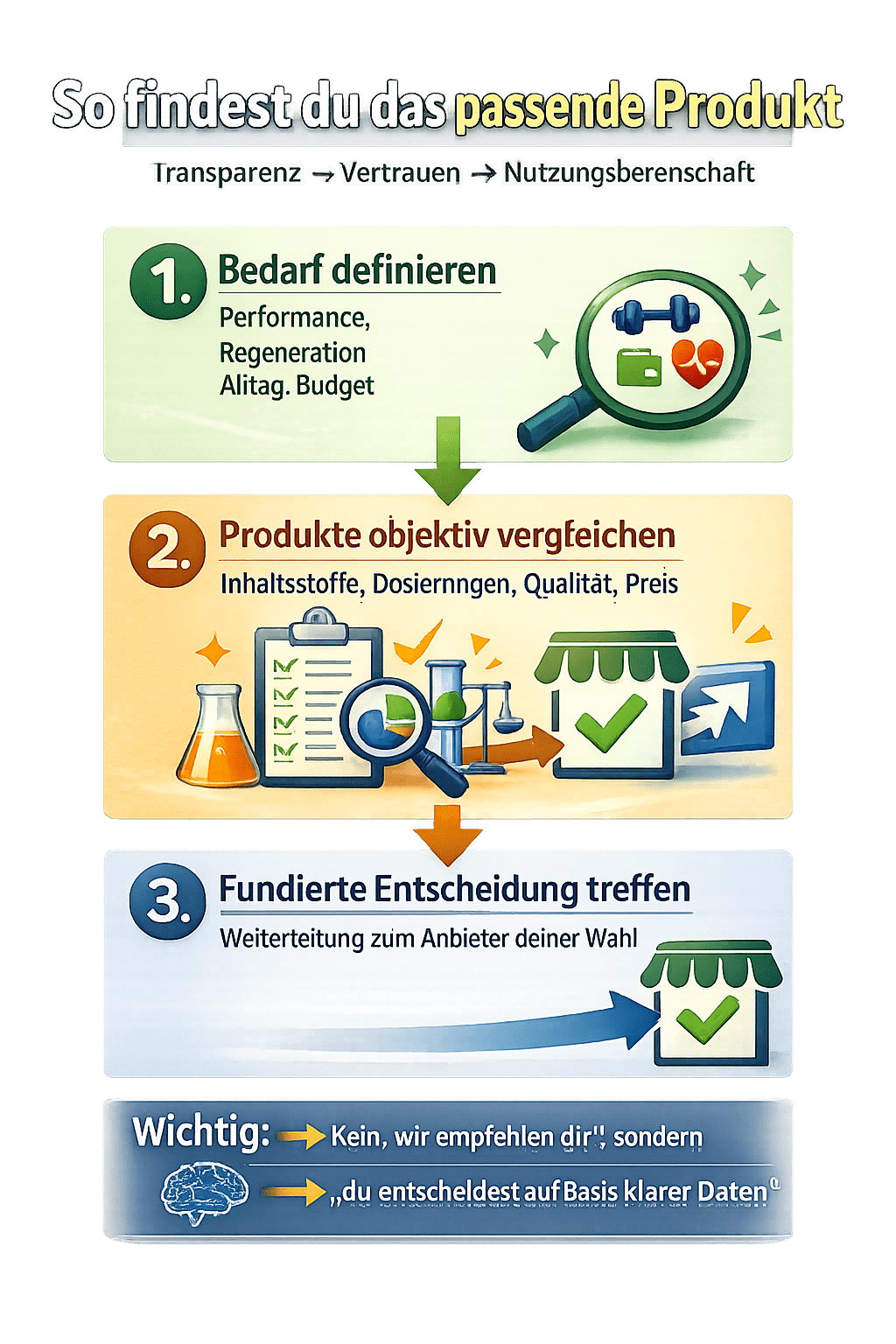 So findest du das passende Produkt