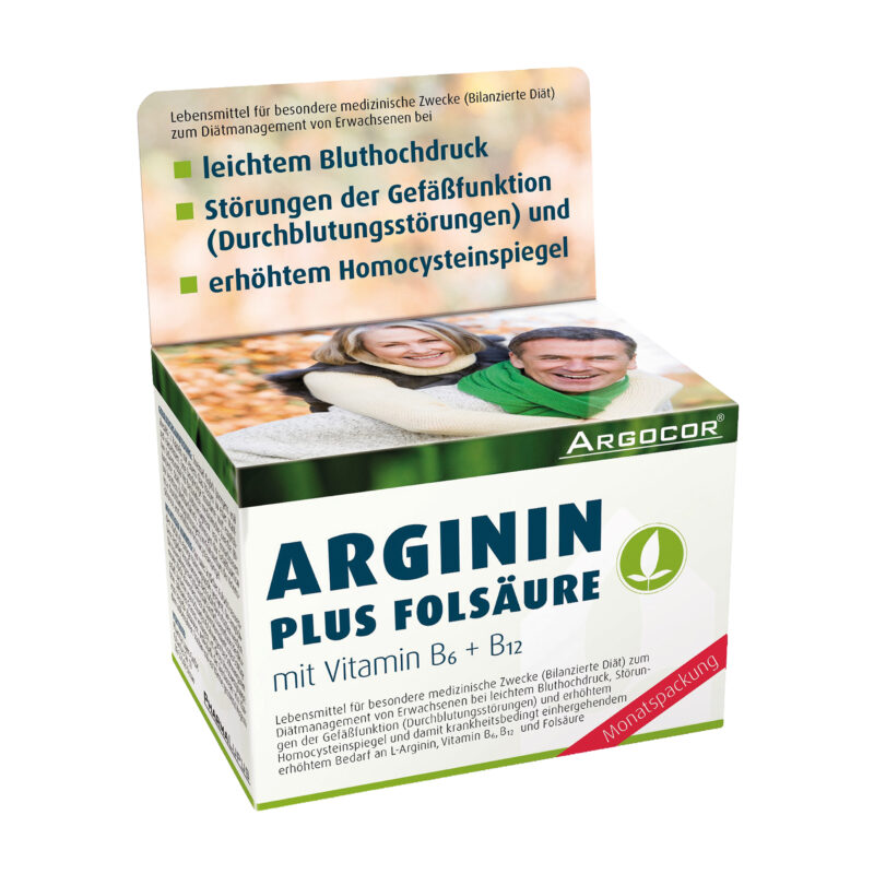 Arginin Plus Folsäure – 120 Kapseln
