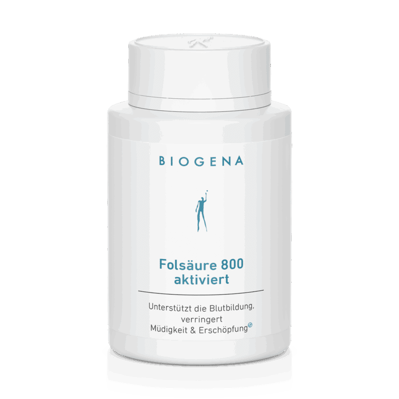 Folsäure 800 aktiviert – 120 Kapseln (22 g)