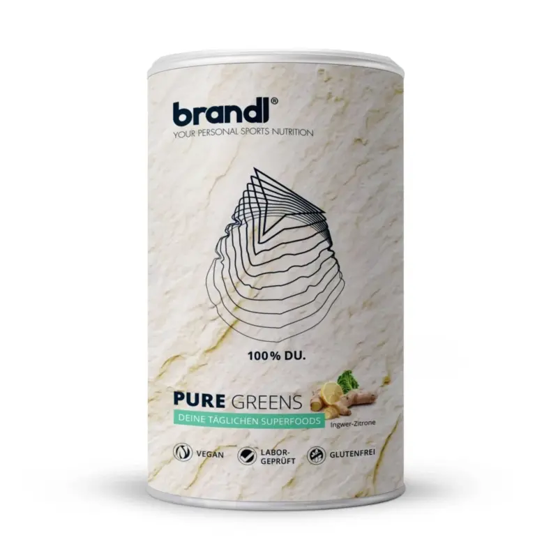 Pure Greens Superfoods Pulver – Ingwer-Zitrone / 300 g