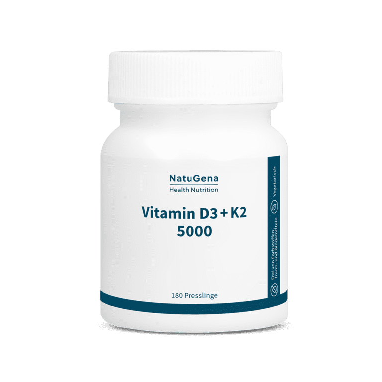 Vitamin D3 + K2 5000 – 180 Presslinge