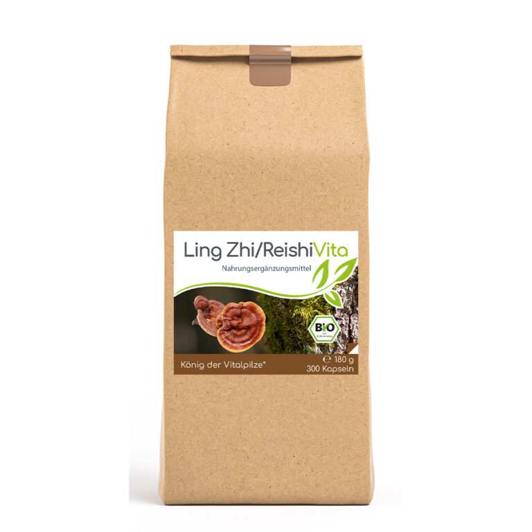 Bio-Ling Zhi / Reishi Vita „Glänzender Lackporling“ Kapseln – 300 Kapseln