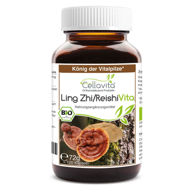Bio-Ling Zhi / Reishi Vita "Glänzender Lackporling" Kapseln – 120 Kapseln