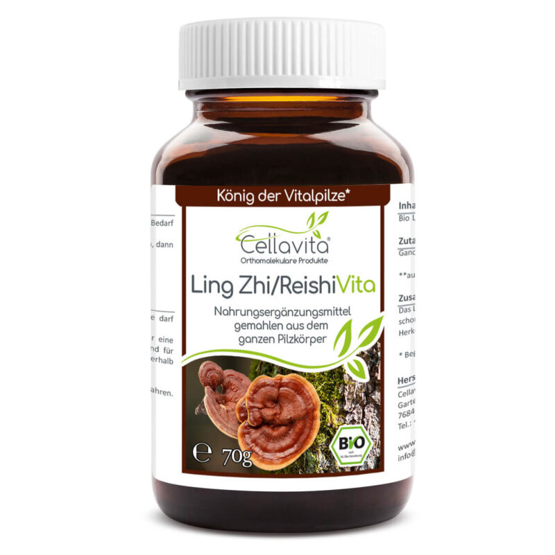 Bio-Ling Zhi / Reishi Vita "Glänzender Lackporling" Pulver – 70g