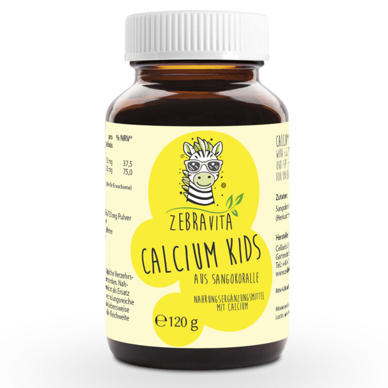 Calcium kids (natürlicher Calcium Lieferant) für Kinder – 120g Pulver im Glas