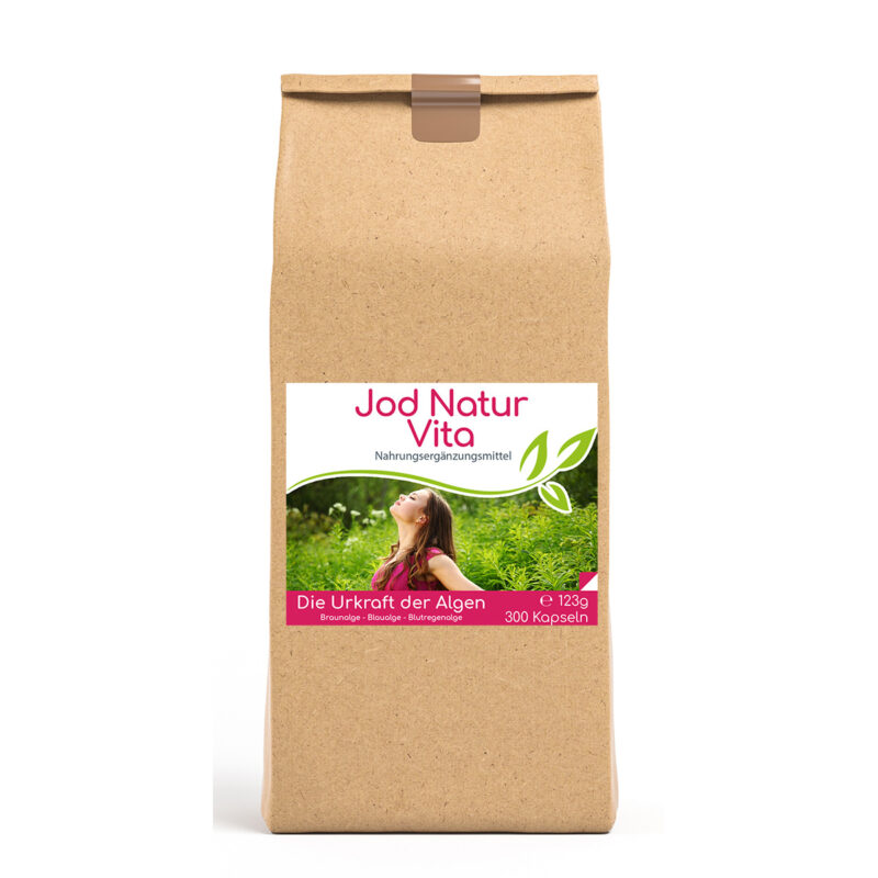 Jod Natur (Astaxanthin) Vita Kapseln – 300 Kapseln
