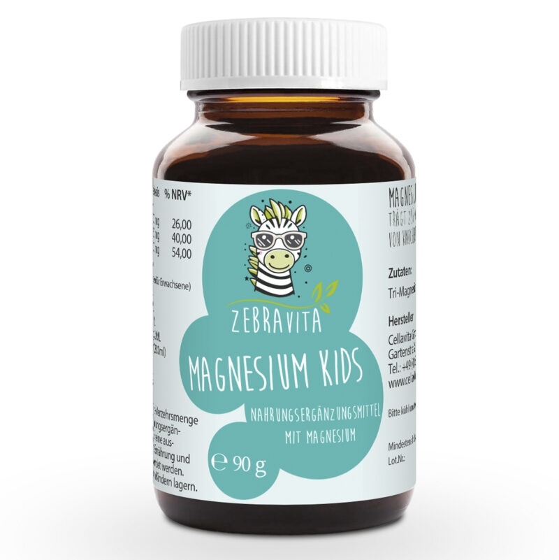 Magnesium kids für Kinder – 90g Pulver im Glas