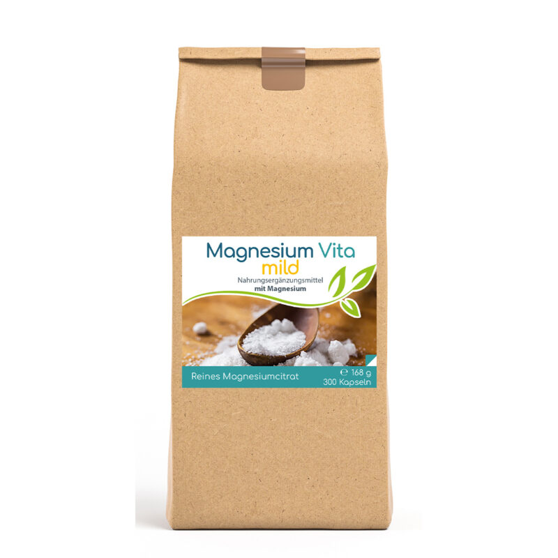 Magnesiumcitrat Vita 'mild' Kapseln – 300 Kapseln