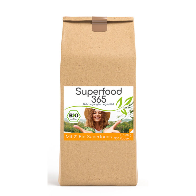 Superfood 365 Bio Kapseln – 300 Kapseln