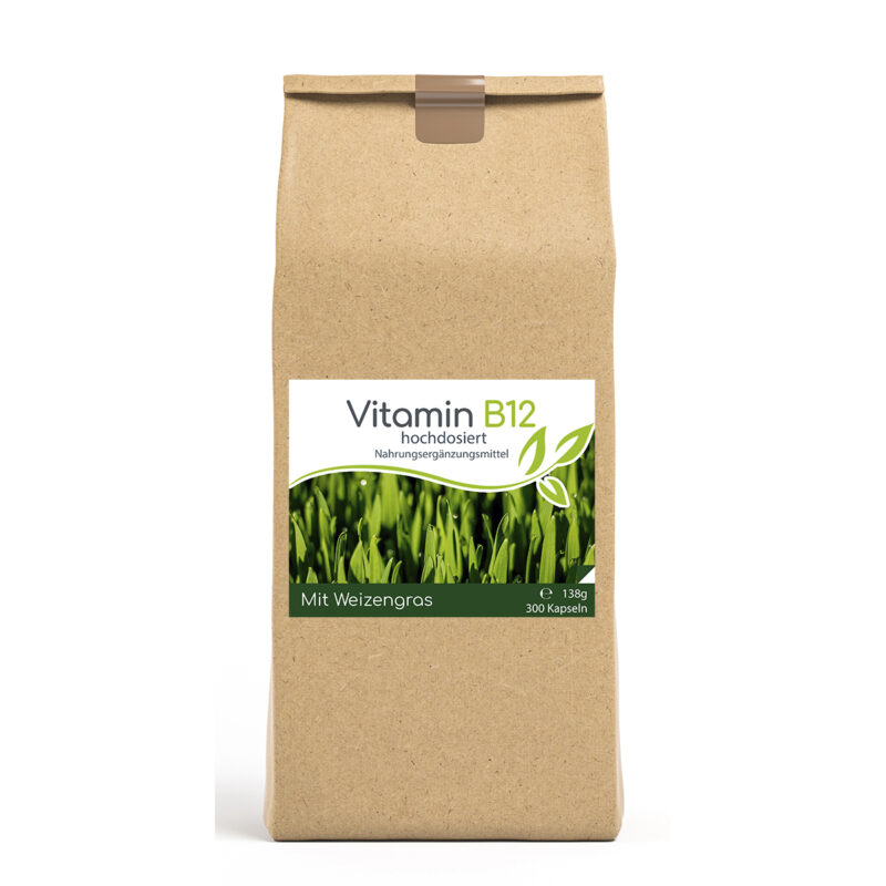 Vitamin B12 hochdosiert Kapseln – 300 Kapseln