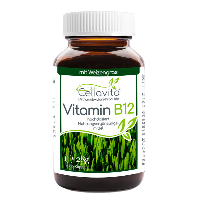 Vitamin B12 hochdosiert Kapseln – 60 Kapseln