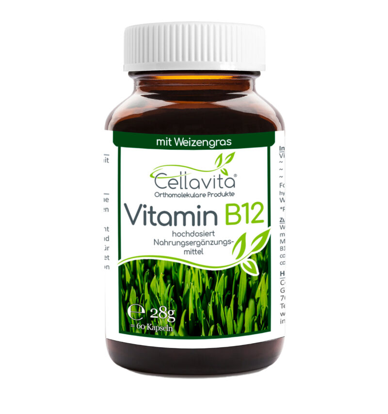 Vitamin B12 hochdosiert Kapseln – 60 Kapseln