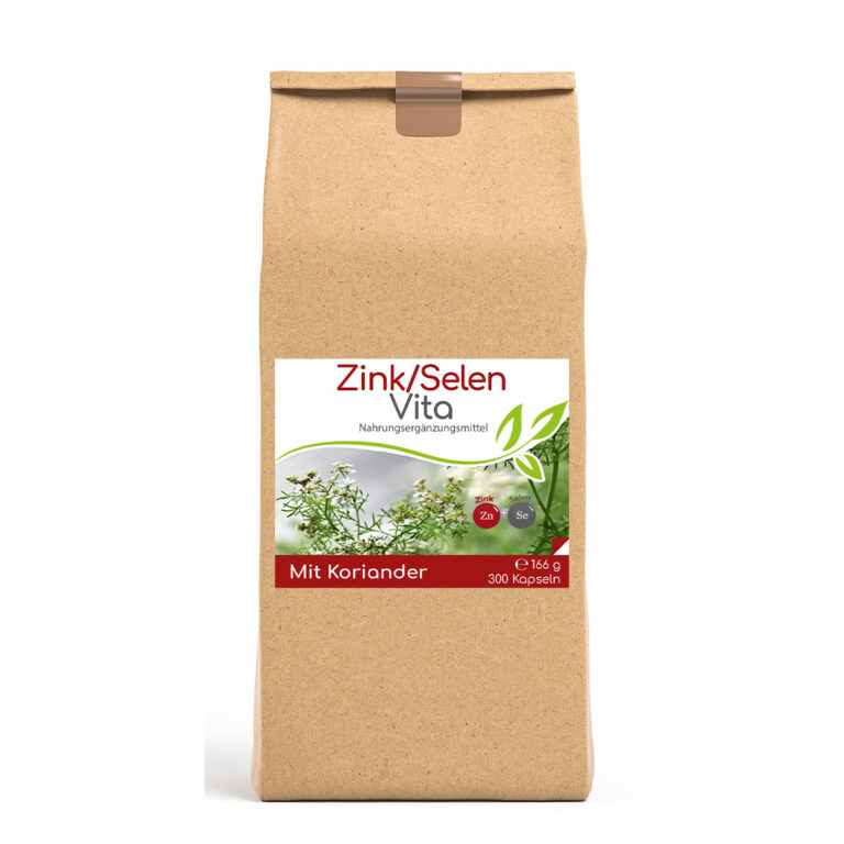 Zink-Selen & Koriander Vita Kapseln – 300 Kapseln