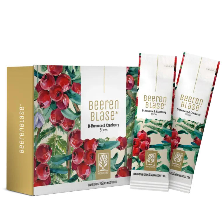 Beerenblase Sticks: D-Mannose, Cranberry und Kürbiskern-Extrakt