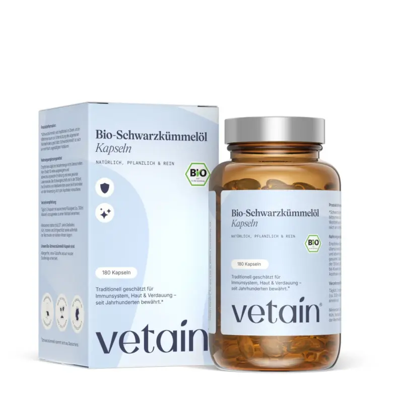 Bio-Schwarzkümmelöl – 180 Kapseln