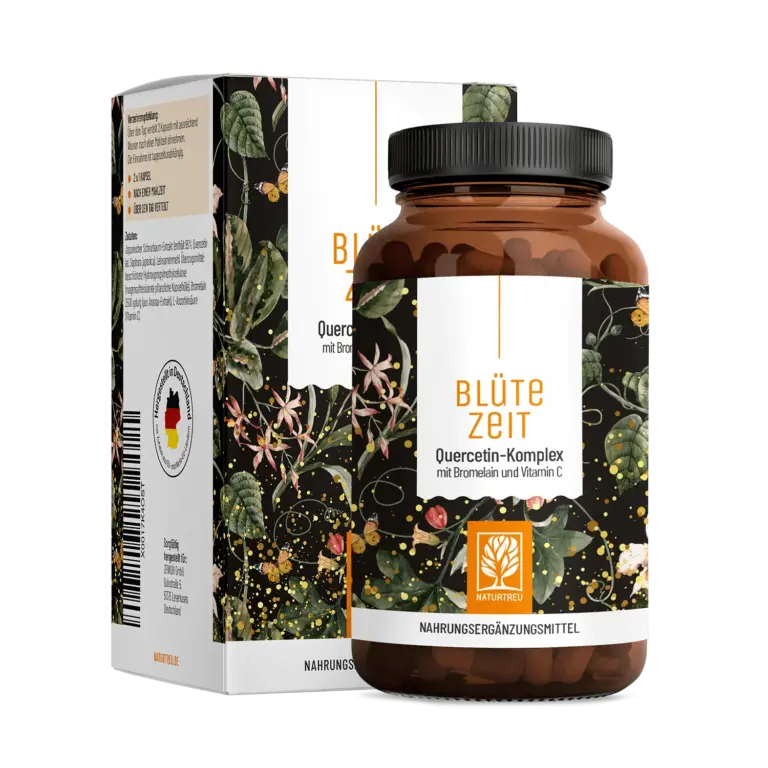Blütezeit: Quercetin-Komplex mit Bromelain & Vitamin C