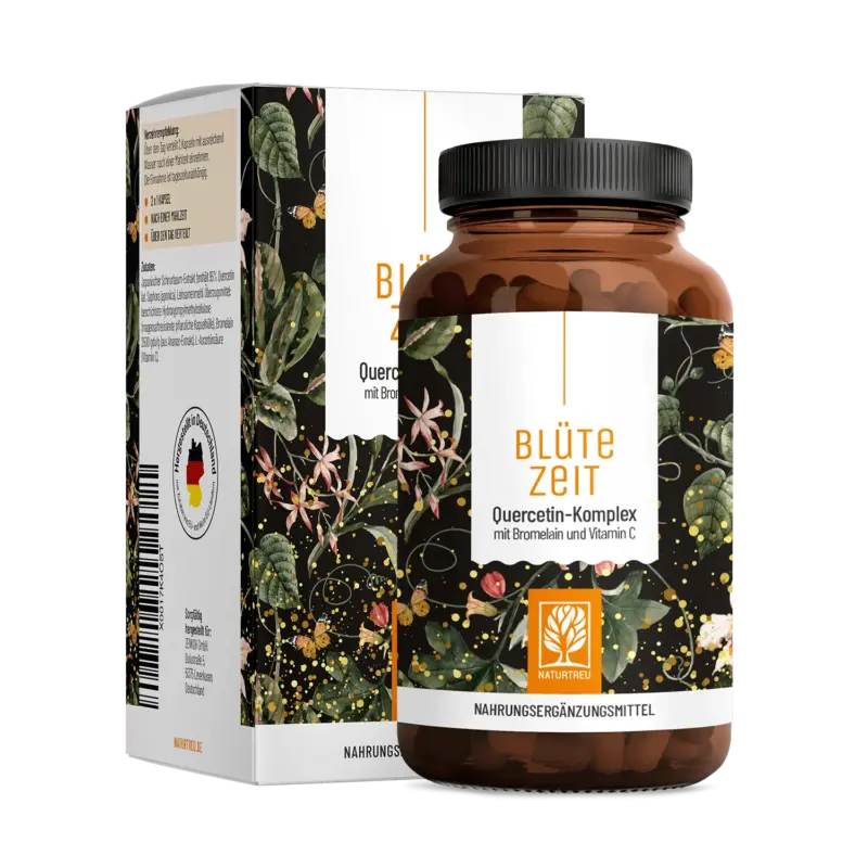 Blütezeit: Quercetin-Komplex mit Bromelain & Vitamin C