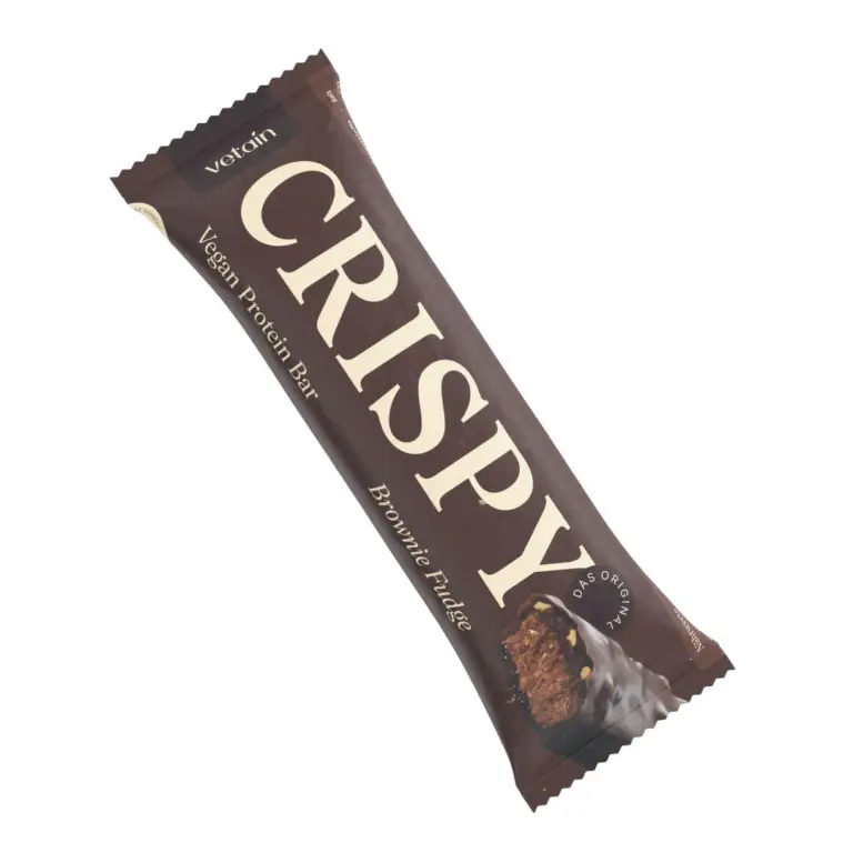 CRISPY Vegan Protein Bar – Brownie Fudge
