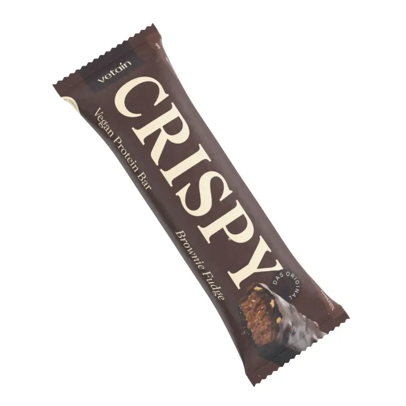 CRISPY Vegan Protein Bar – Brownie Fudge
