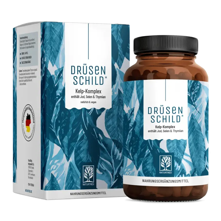 Drüsenschild: Schilddrüse-Komplex mit Jod & Selen – 1 Dose