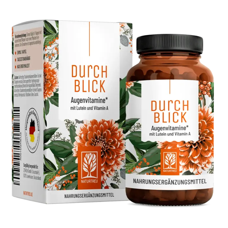 Durchblick: Augenvitamine mit Lutein und Vitamin A – 1 Dose