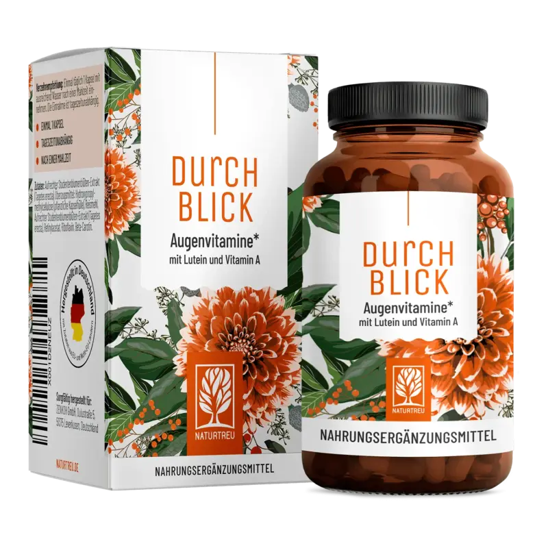 Durchblick: Augenvitamine mit Lutein und Vitamin A – 1 Dose