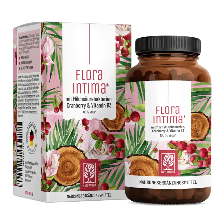 Floraintima: Milchsäurebakterien mit Cranberry & Vitamin B3 – 1 Dose