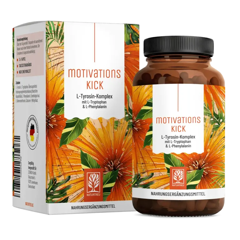 Motivationskick: L-Tyrosin-Komplex mit L-Tryptophan & L-Phenylalanin