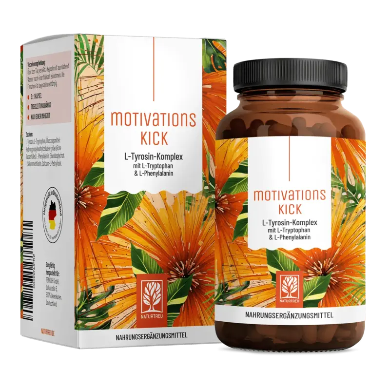 Motivationskick: L-Tyrosin-Komplex mit L-Tryptophan & L-Phenylalanin