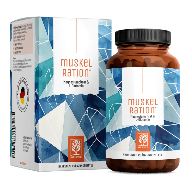 Muskelration: Magnesiumcitrat & L-Glutamin