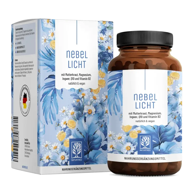 Nebellicht: Mutterkraut Kapseln mit Magnesium, Ingwer & Q10