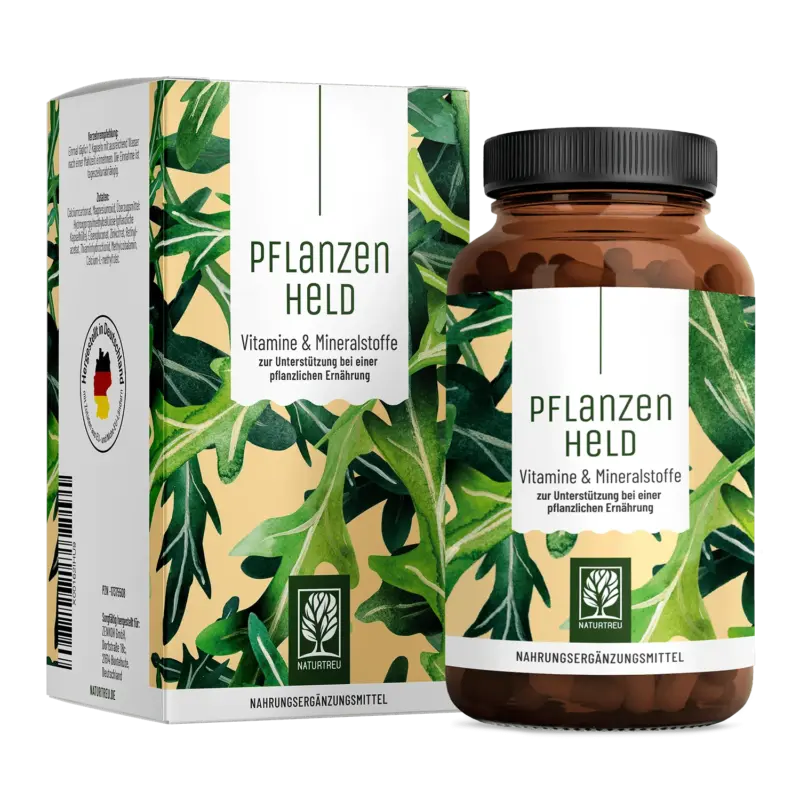 Pflanzenheld: All in One Multivitamin & Nährstoff-Komplex für Veganer – 1 Dose