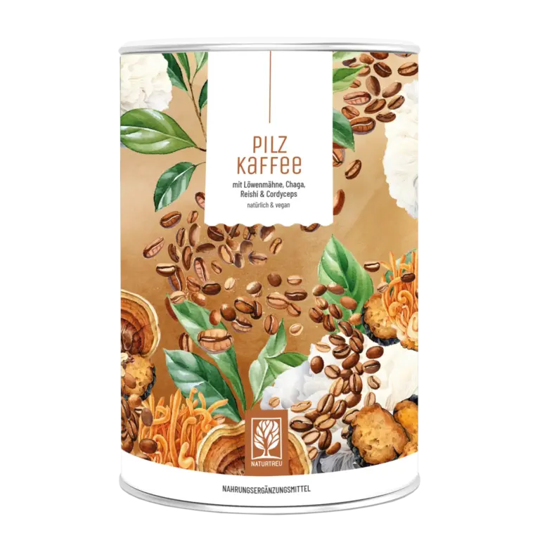 Pilzkaffee: Löwenmähne, Chaga, Reishi & Cordyceps