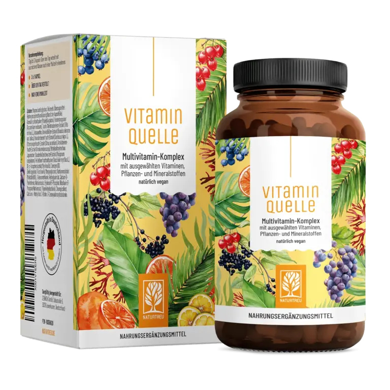 Vitaminquelle: All in One Multivitamin mit 35 Vitaminen, Pflanzen- & Mineralstoffen