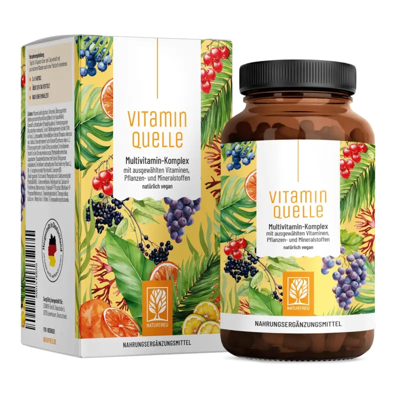 Vitaminquelle: All in One Multivitamin mit 35 Vitaminen, Pflanzen- & Mineralstoffen