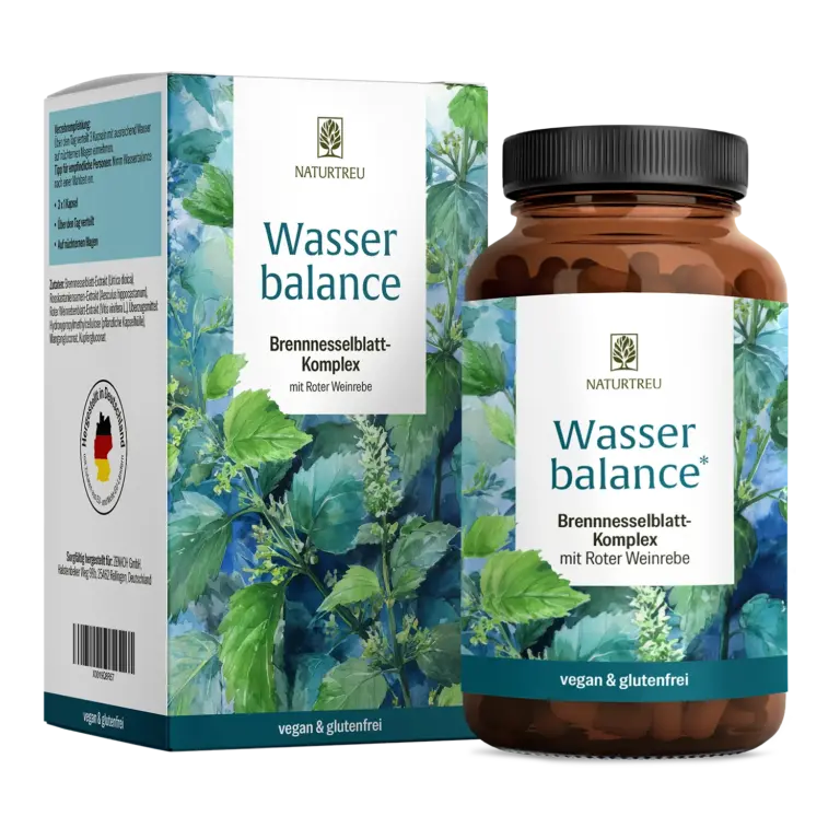 Wasserbalance: Brennnessel Kapseln mit Kupfer & Mangan – 1 Dose