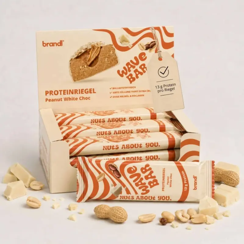 Wavebar – Peanut White Choc / 48 Riegel