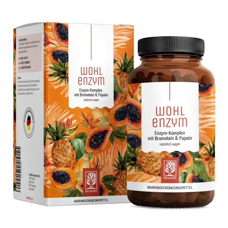 Wohlenzym – Enzym-Komplex mit Bromelain & Papain – 1 Dose